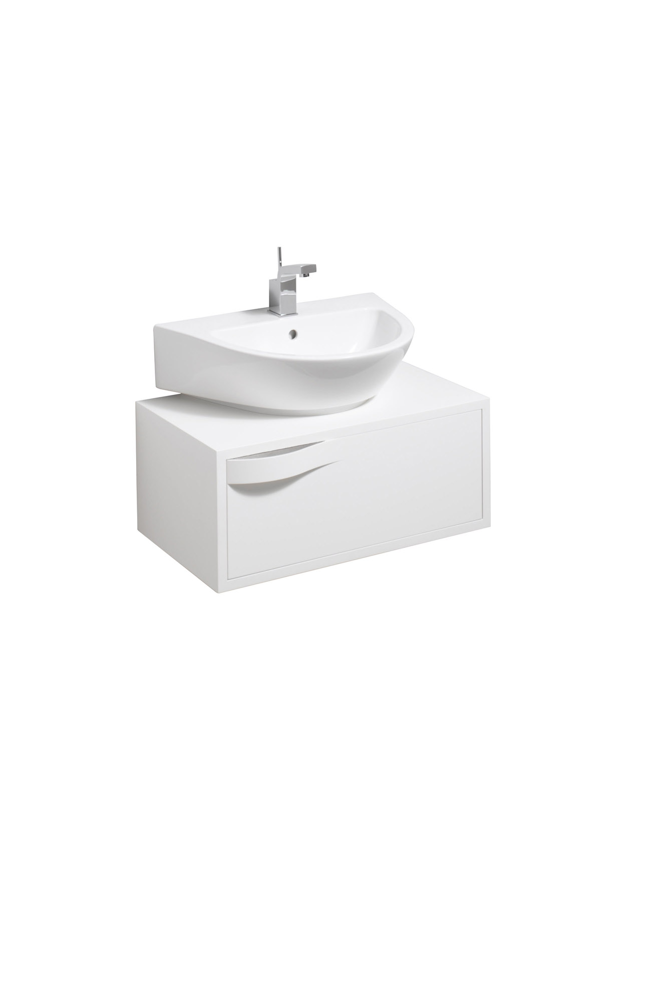 koupelnový nábytek KERAMAG Flow skříňka pod umyvadlo matná bílá