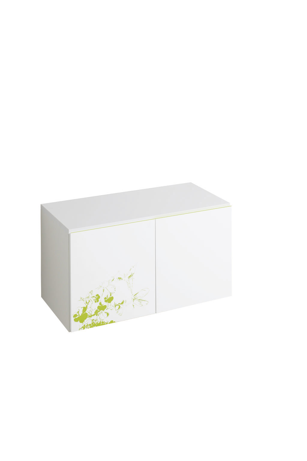 koupelnový nábytek KERAMAG 4U bílá+motiv zelený