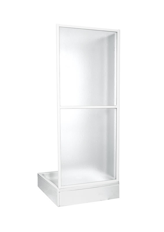 sprchové kouty TANGO DTT09000407 boční stěna 90x185 bílé sklo