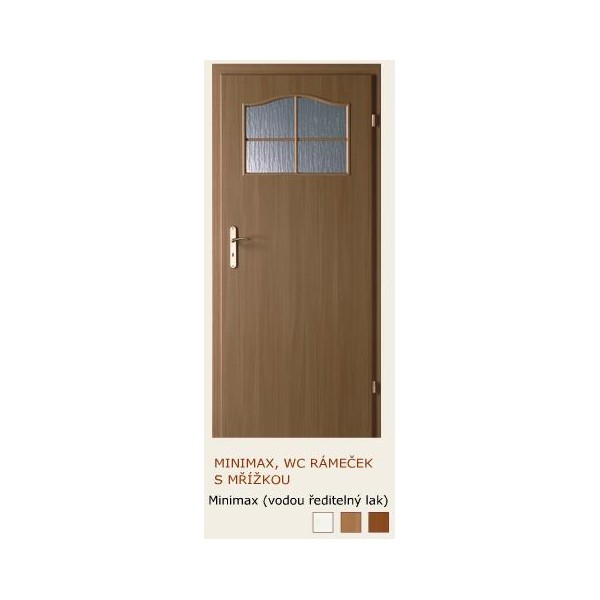 dveře vnitřní PORTA DOORS MINIMAX 1/3 SKLO RÁMEČEK