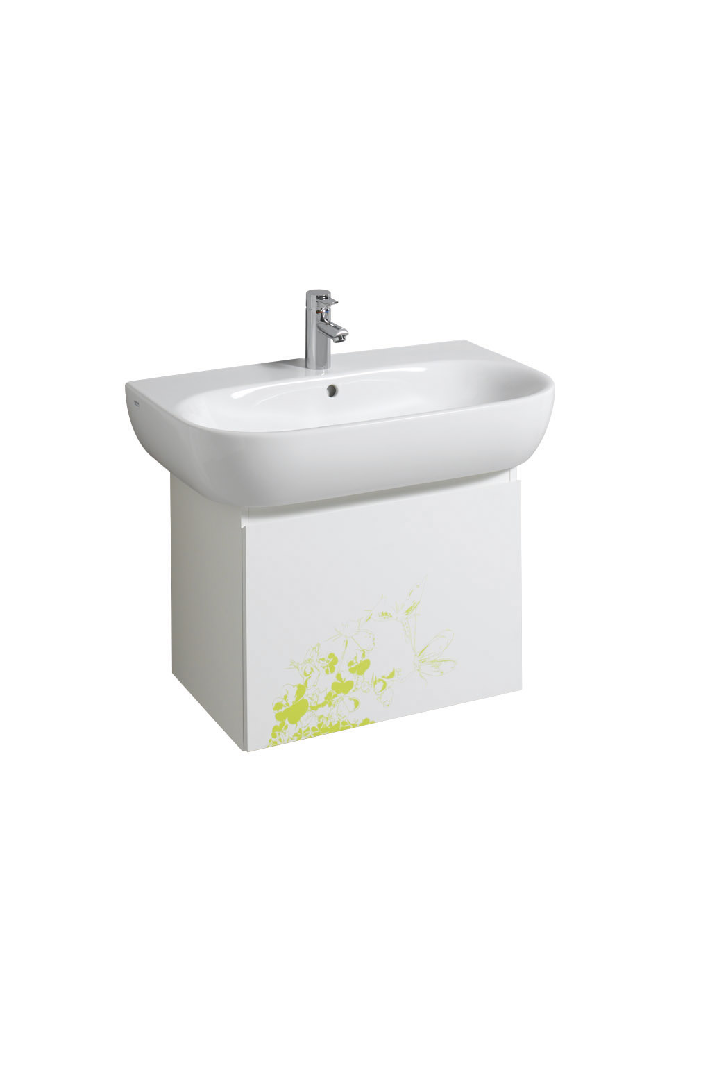 koupelnový nábytek KERAMAG 4U bílá+motiv zelený