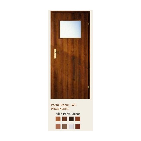 dveře vnitřní PORTA DOORS PORTA DECOR 1/3 SKLO