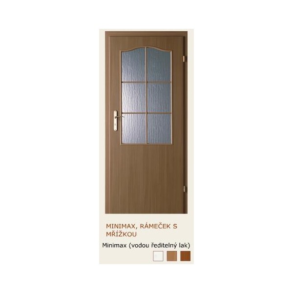 dveře vnitřní PORTA DOORS MINIMAX 2/3 SKLO RÁMEČEK
